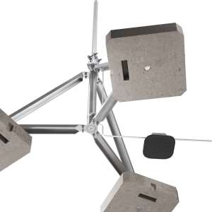 Блискавкоприймач з триногою 4 м (Al/Ni) 408406 LEO Lightman