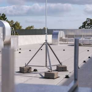 Блискавкоприймач з триногою 4 м (Al/Ni) 408406 LEO Lightman