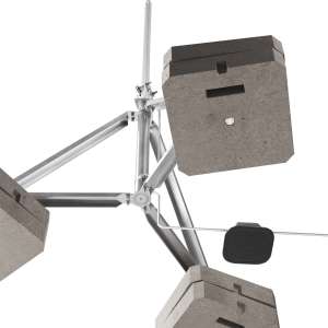 Молниеприемник усиленый с триногой 6 м (Al/Ni) 408606 LEO Lightman