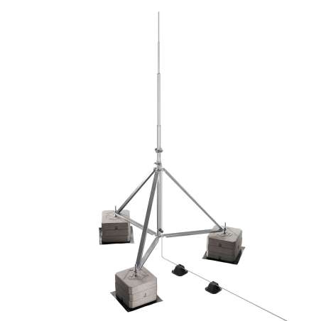 Молниеприемник усиленый с триногой 7 м (Al/Ni) 408706 LEO Lightman