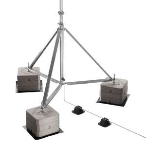Блискавкоприймач посилений з триногою 8 м (Al/Ni) 408806 LEO Lightman