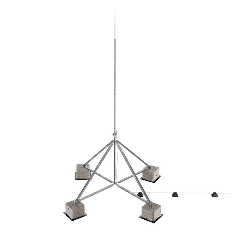 Блискавкоприймач з чотириногою основою 9 м (Al/Ni) 408906 LEO Lightman