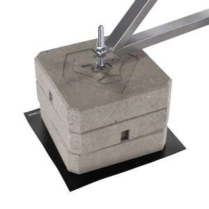 Блискавкоприймач з чотириногою основою 9 м (Al/Ni) 408906 LEO Lightman