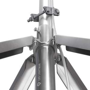 Молниеприемник усиленный на четыреноге 10 м (Al/Ni) 408106 LEO Lightman