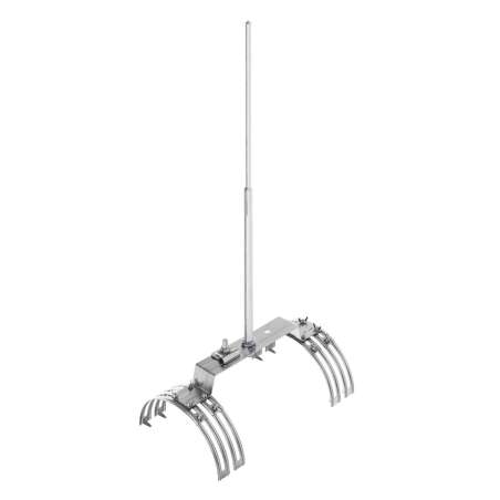 Молниеприемник на полукруглый гребень крыши 1,5 м (Al) 414013 LEO Lightman