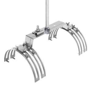 Молниеприемник на полукруглый гребень крыши 1,5 м (Al) 414013 LEO Lightman