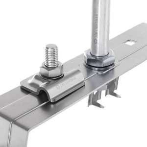 Молниеприемник на полукруглый гребень крыши 1,5 м (Al) 414013 LEO Lightman