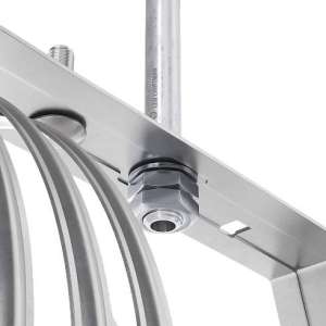 Молниеприемник на полукруглый гребень крыши 1,5 м (Al) 414013 LEO Lightman