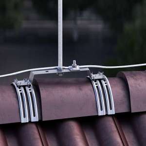 Молниеприемник на полукруглый гребень крыши 1,5 м (Al) 414013 LEO Lightman