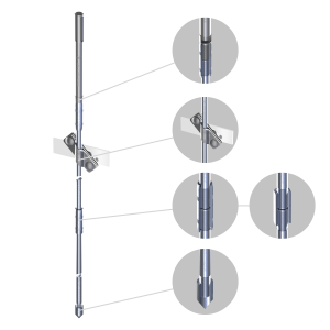 Комплект заземления D16 × 6 м резьбовой Антек | Сделано в Украине