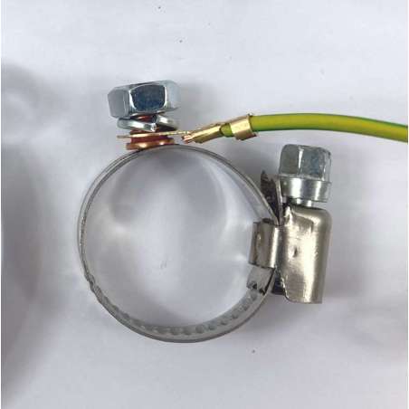 Стальной хомут заземления труб, металлорукава, гофры, нерж.сталь 10-16мм, Антек ATE-ERH10