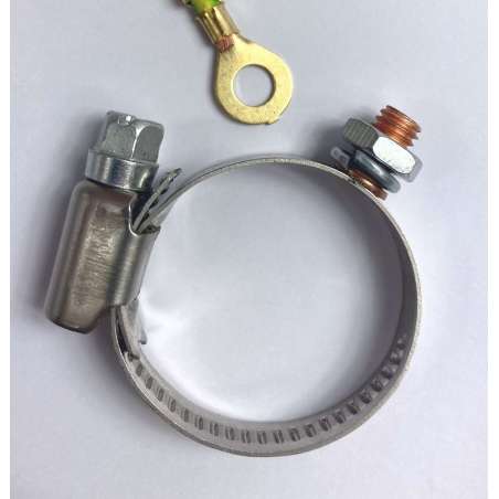 Стальной хомут заземления труб, металлорукава, нерж.сталь 32-50мм, АTE-ERH44