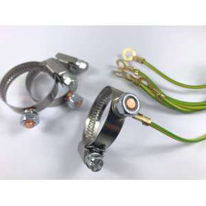 Стальний хомут заземленyя труб, металлорукава, нерж.сталь 44-56мм, ATE-ERH56