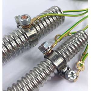 Стальной хомут заземления труб, металлорукава, нерж.сталь 44-56мм, АTE-ERH56